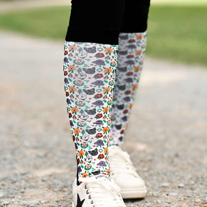 dreamers & schemers Boot Sock Dreamers & Schemers- Deck The Paws equestrian team apparel online tack store mobile tack store custom farm apparel custom show stable clothing equestrian lifestyle horse show clothing riding clothes Unicorns & Fluffy Clouds Horse Riding  Boot Socks horses equestrian tack store