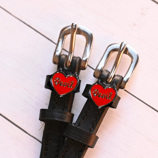 ManeJane Spur Straps Spur Straps- Devil Heart equestrian team apparel online tack store mobile tack store custom farm apparel custom show stable clothing equestrian lifestyle horse show clothing riding clothes ManeJane Frogger Spur Straps horses equestrian tack store