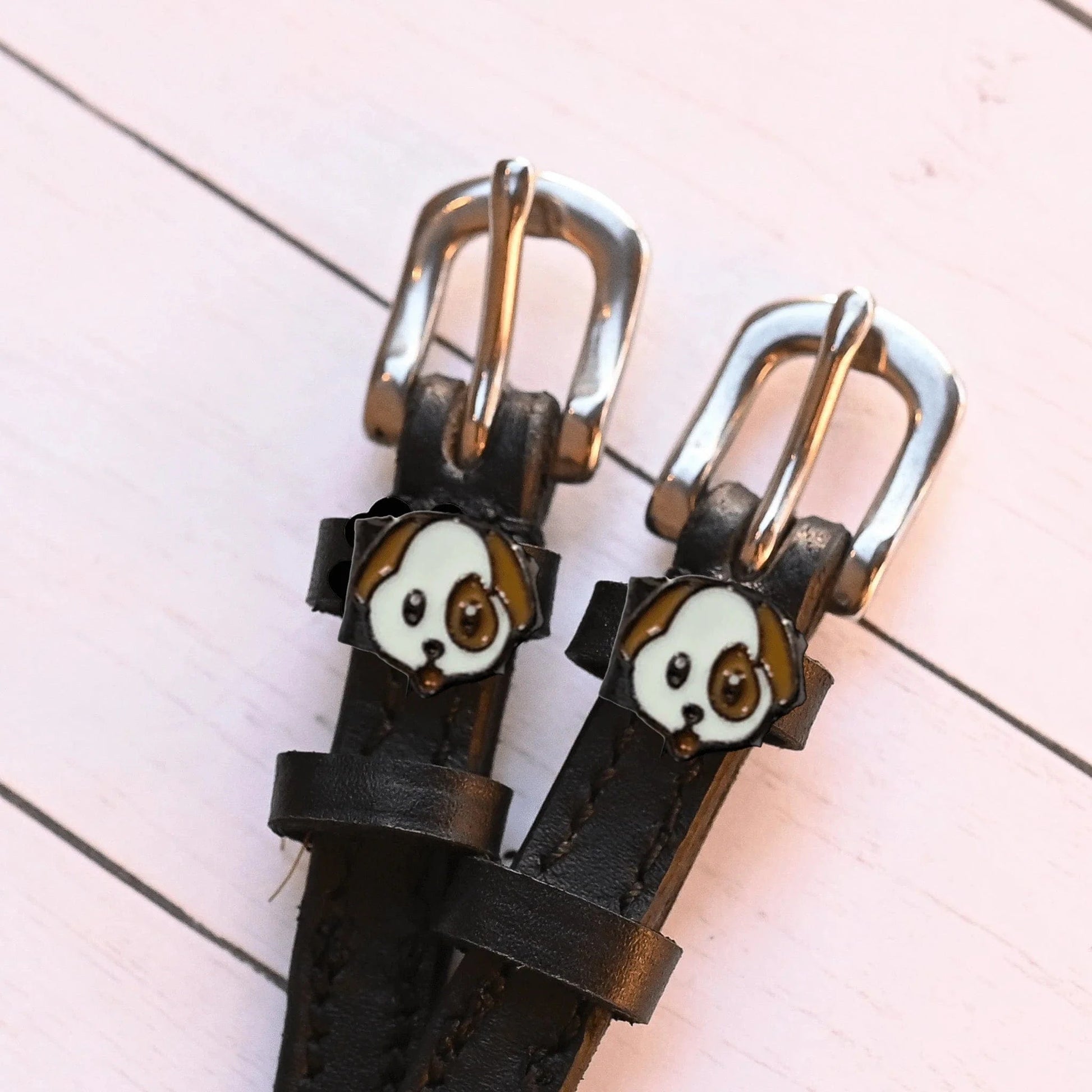 ManeJane Spur Straps Spur Straps- Puppy Dog equestrian team apparel online tack store mobile tack store custom farm apparel custom show stable clothing equestrian lifestyle horse show clothing riding clothes ManeJane Frogger Spur Straps horses equestrian tack store