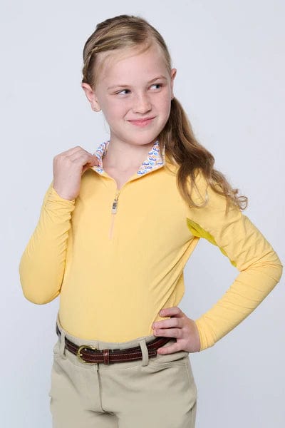 EIS Youth Shirt Sunflower/Seahorses EIS- Sun Shirts Youth Large 8-10 equestrian team apparel online tack store mobile tack store custom farm apparel custom show stable clothing equestrian lifestyle horse show clothing riding clothes ETA Kids Equestrian Fashion | EIS Sun Shirts horses equestrian tack store
