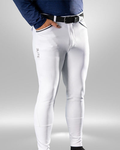 Equestly Men's Breeches White / XS Equestly- Lux GripTEQ Mens Breeches equestrian team apparel online tack store mobile tack store custom farm apparel custom show stable clothing equestrian lifestyle horse show clothing riding clothes horses equestrian tack store