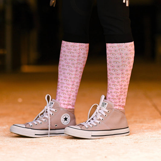 dreamers & schemers Boot Sock Dreamers & Schemers- Evil Eye equestrian team apparel online tack store mobile tack store custom farm apparel custom show stable clothing equestrian lifestyle horse show clothing riding clothes Unicorns & Fluffy Clouds Horse Riding  Boot Socks horses equestrian tack store