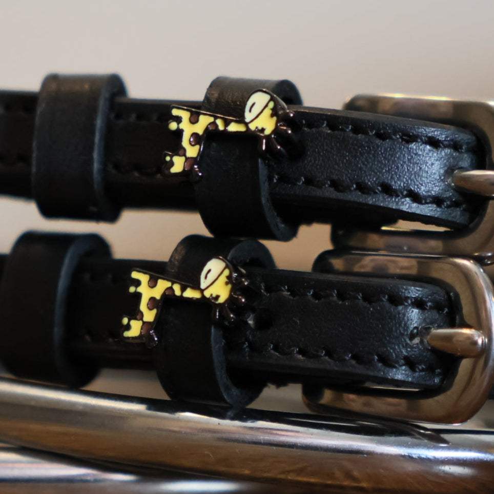 ManeJane Black Spur Straps Spur Straps- Giraffe equestrian team apparel online tack store mobile tack store custom farm apparel custom show stable clothing equestrian lifestyle horse show clothing riding clothes Spur Straps- Giraffe horses equestrian tack store