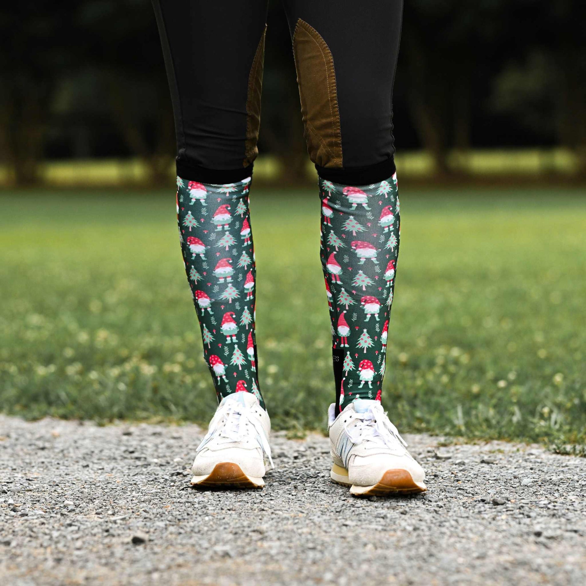 dreamers & schemers Boot Sock Dreamers & Schemers- Gnome For The Holidays equestrian team apparel online tack store mobile tack store custom farm apparel custom show stable clothing equestrian lifestyle horse show clothing riding clothes Unicorns & Fluffy Clouds Horse Riding  Boot Socks horses equestrian tack store