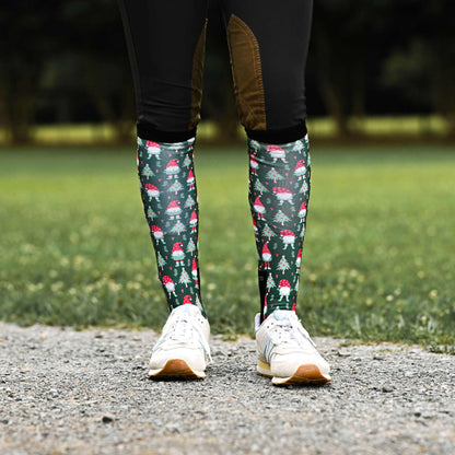dreamers & schemers Boot Sock Dreamers & Schemers- Gnome For The Holidays equestrian team apparel online tack store mobile tack store custom farm apparel custom show stable clothing equestrian lifestyle horse show clothing riding clothes Unicorns & Fluffy Clouds Horse Riding  Boot Socks horses equestrian tack store