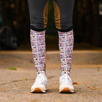 dreamers & schemers Boot Sock Dreamers & Schemers- Gnome Sweet Gnome equestrian team apparel online tack store mobile tack store custom farm apparel custom show stable clothing equestrian lifestyle horse show clothing riding clothes Unicorns & Fluffy Clouds Horse Riding  Boot Socks horses equestrian tack store