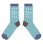 dreamers & schemers Boot Sock Golden Rules (Light Blue) Dreamers & Schemers-  Crew Socks equestrian team apparel online tack store mobile tack store custom farm apparel custom show stable clothing equestrian lifestyle horse show clothing riding clothes Unicorns & Fluffy Clouds Horse Riding  Boot Socks horses equestrian tack store