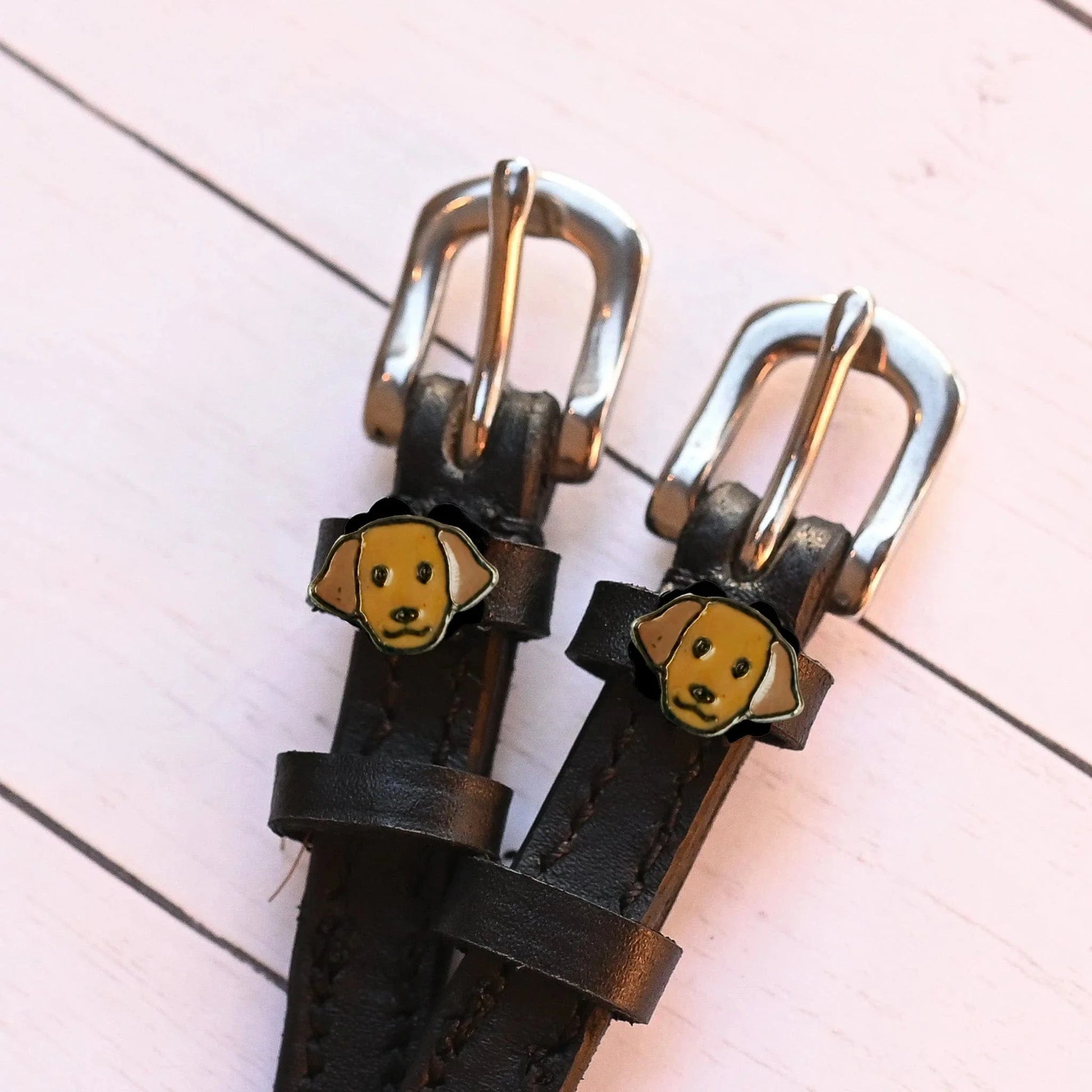 ManeJane Spur Straps Spur Straps- Golden Retriever Dog equestrian team apparel online tack store mobile tack store custom farm apparel custom show stable clothing equestrian lifestyle horse show clothing riding clothes ManeJane Frogger Spur Straps horses equestrian tack store