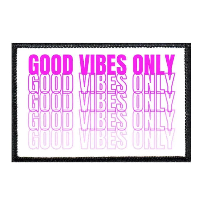pull patch Hats Good Vibes Only Purple Pull Patch- Removable Patches (Lifestyle) equestrian team apparel online tack store mobile tack store custom farm apparel custom show stable clothing equestrian lifestyle horse show clothing riding clothes Pull Patch- Removable Patches (Lifestyle) horses equestrian tack store