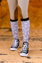 dreamers & schemers Boot Sock Dreamers & Schemers- Grey Unicorn equestrian team apparel online tack store mobile tack store custom farm apparel custom show stable clothing equestrian lifestyle horse show clothing riding clothes Unicorns & Fluffy Clouds Horse Riding  Boot Socks horses equestrian tack store