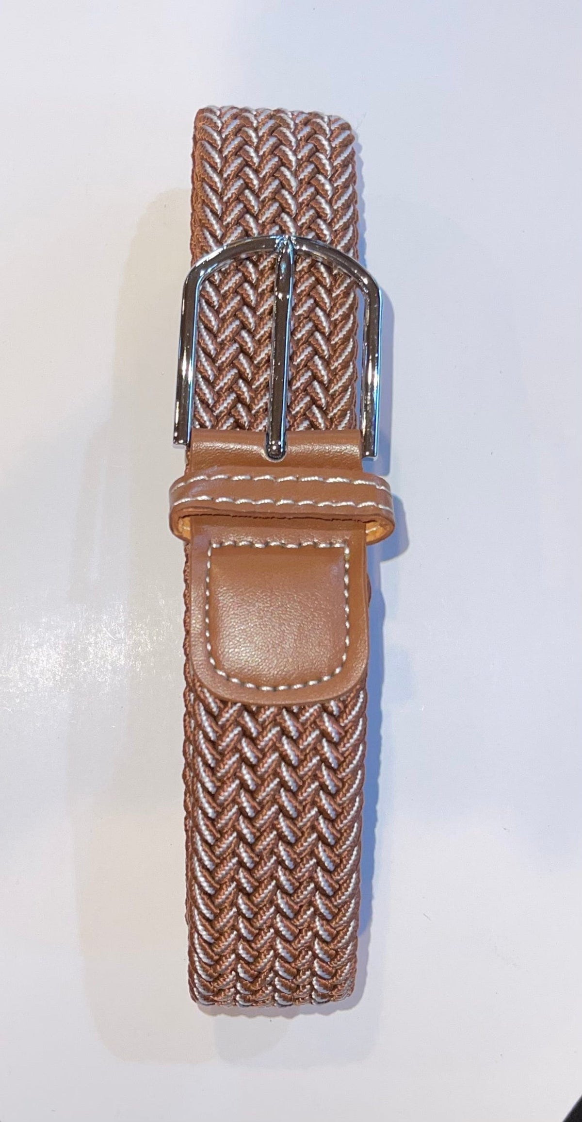Rather Lucky Belts Saddle/White Rather Lucky- Braided Belt equestrian team apparel online tack store mobile tack store custom farm apparel custom show stable clothing equestrian lifestyle horse show clothing riding clothes horses equestrian tack store