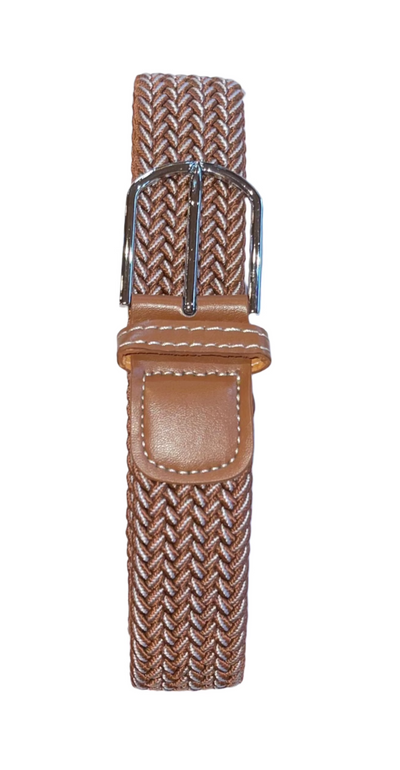 Rather Lucky Belts Saddle/White Rather Lucky- Braided Belt equestrian team apparel online tack store mobile tack store custom farm apparel custom show stable clothing equestrian lifestyle horse show clothing riding clothes horses equestrian tack store