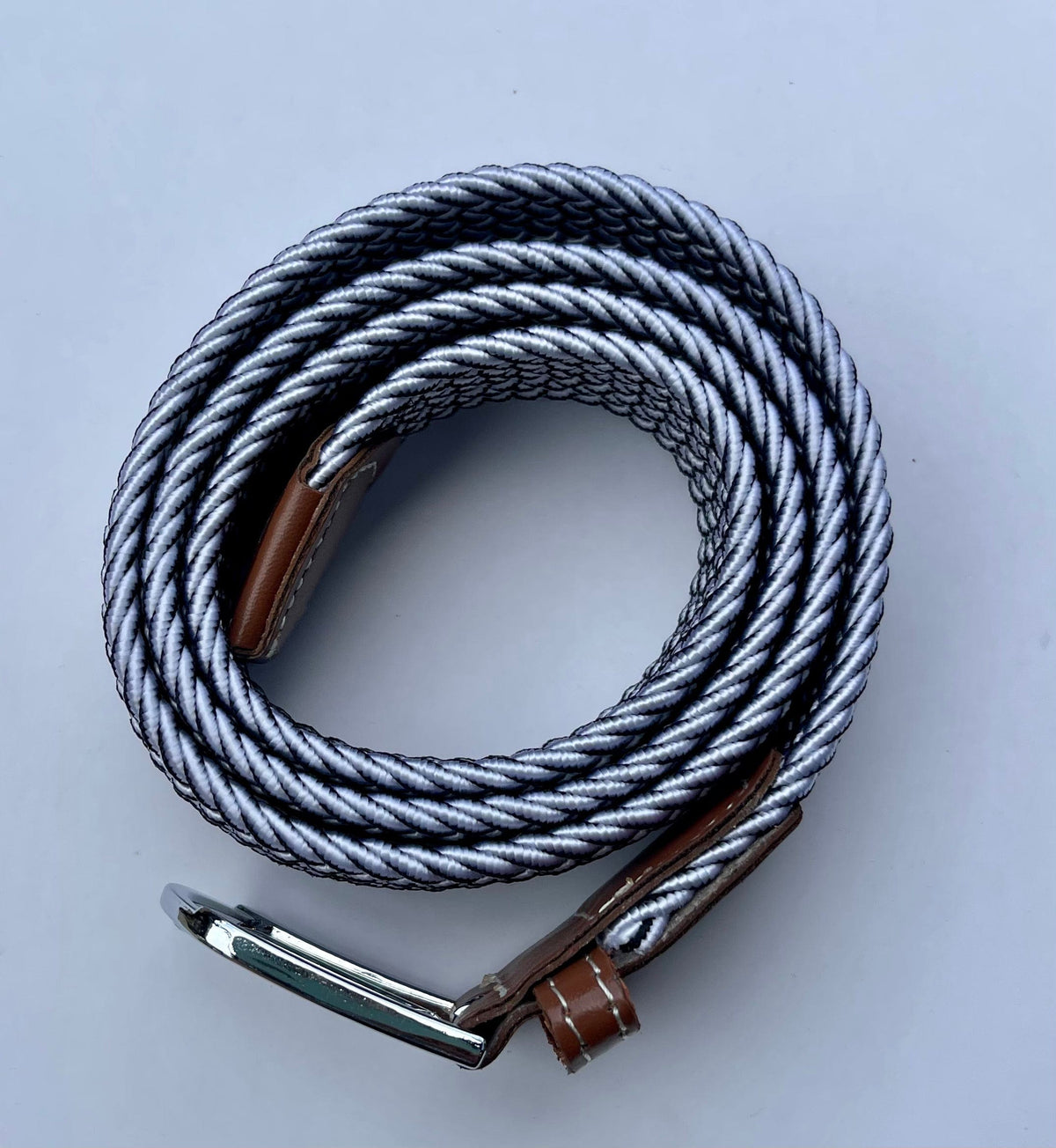 Rather Lucky Belts White/Black Rather Lucky- Braided Belt equestrian team apparel online tack store mobile tack store custom farm apparel custom show stable clothing equestrian lifestyle horse show clothing riding clothes horses equestrian tack store