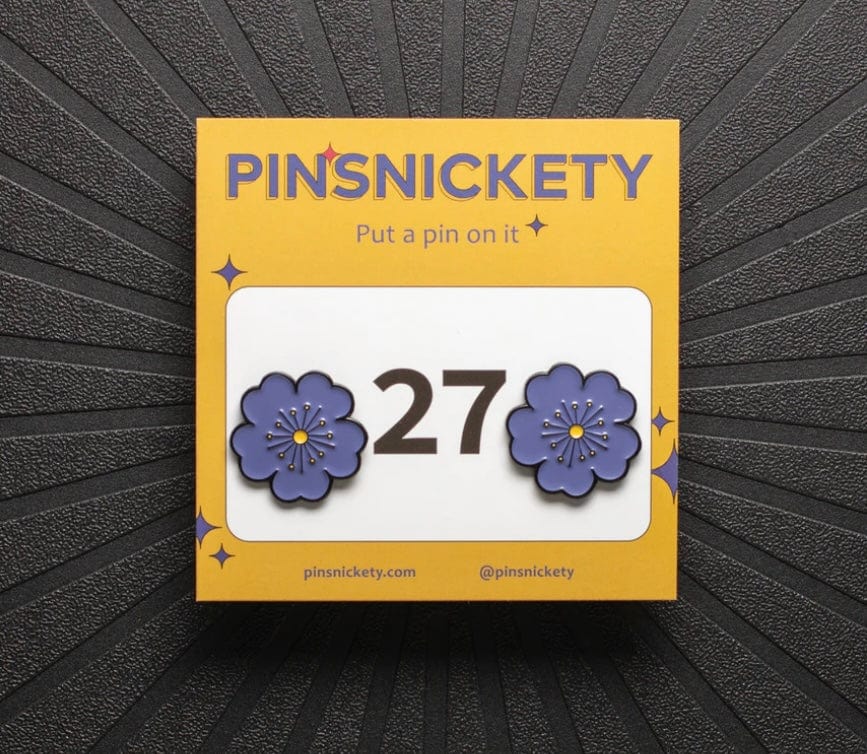 Pinsnickety Pinsnickety- Purple Poppy equestrian team apparel online tack store mobile tack store custom farm apparel custom show stable clothing equestrian lifestyle horse show clothing riding clothes horses equestrian tack store