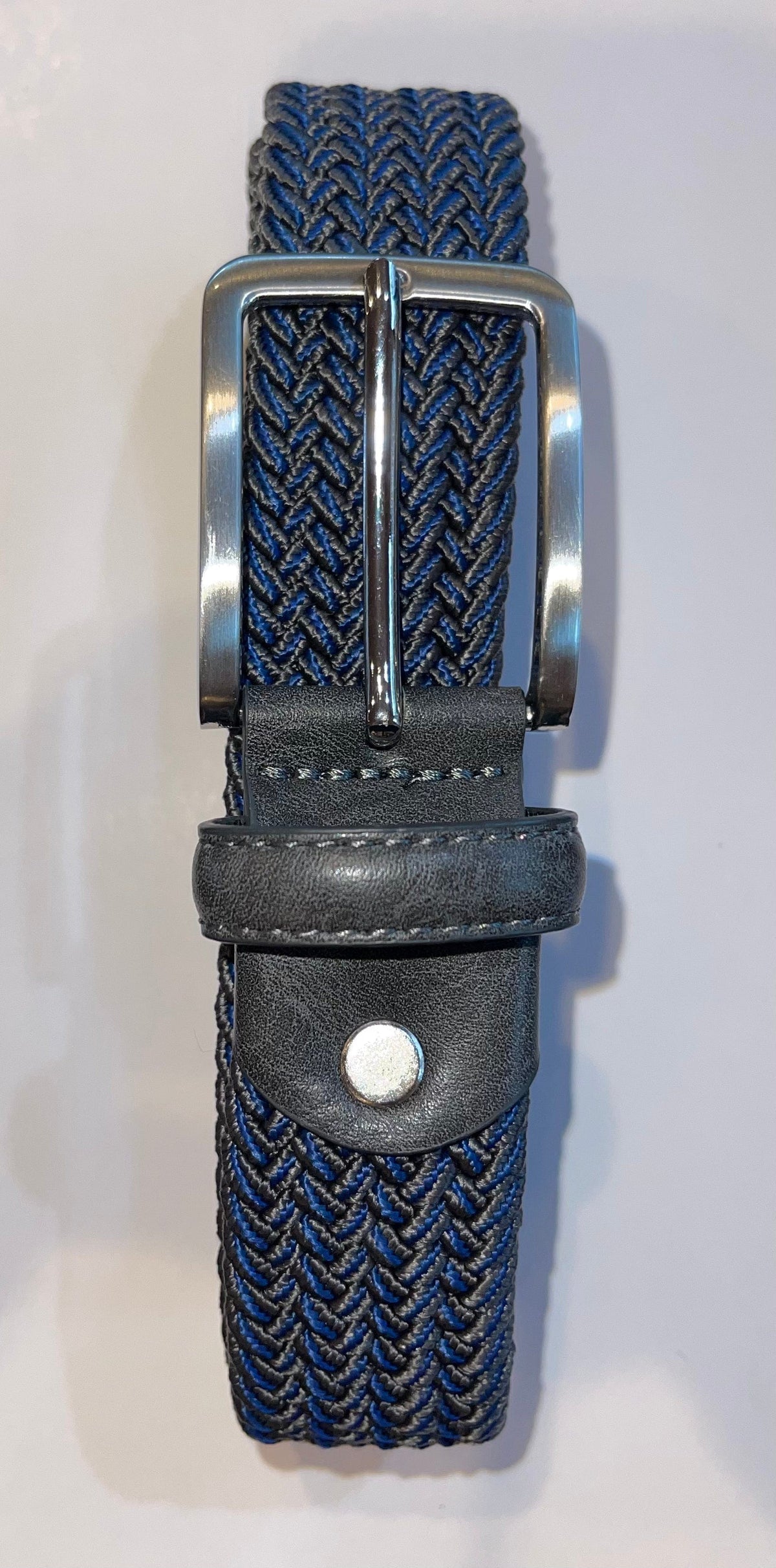Rather Lucky Belts Steel Grey/Royal Rather Lucky- Braided Belt equestrian team apparel online tack store mobile tack store custom farm apparel custom show stable clothing equestrian lifestyle horse show clothing riding clothes horses equestrian tack store