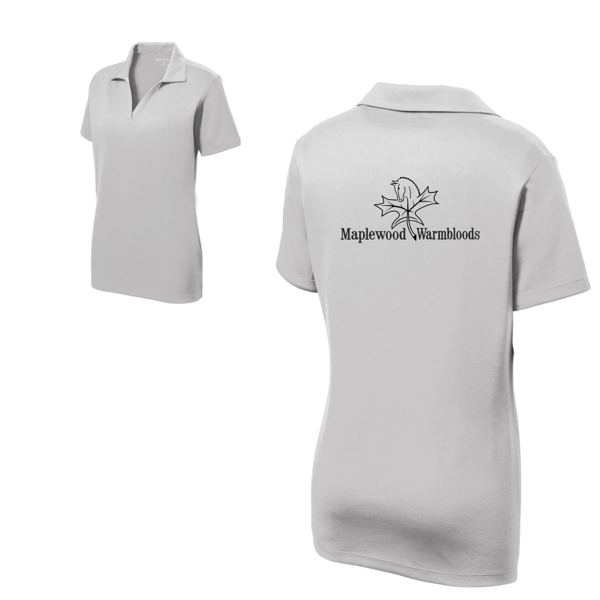 Equestrian Team Apparel Light Grey (Silver) / XS Maplewood Warmbloods- Men's Polos equestrian team apparel online tack store mobile tack store custom farm apparel custom show stable clothing equestrian lifestyle horse show clothing riding clothes horses equestrian tack store