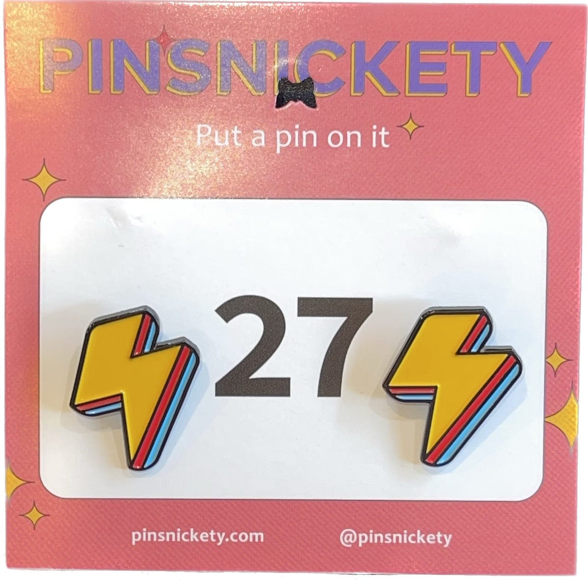 Pinsnickety Pinsnickety- Lightning Bolt (Yellow) equestrian team apparel online tack store mobile tack store custom farm apparel custom show stable clothing equestrian lifestyle horse show clothing riding clothes horses equestrian tack store