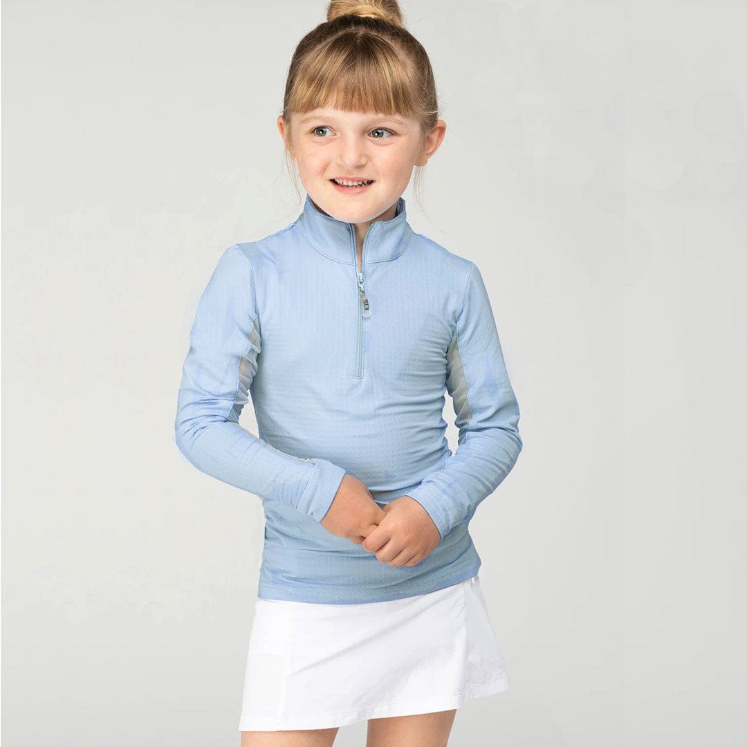 EIS Youth Shirt Powder Blue EIS- Sun Shirts Youth Small 4-6 equestrian team apparel online tack store mobile tack store custom farm apparel custom show stable clothing equestrian lifestyle horse show clothing riding clothes ETA Kids Equestrian Fashion | EIS Sun Shirts horses equestrian tack store