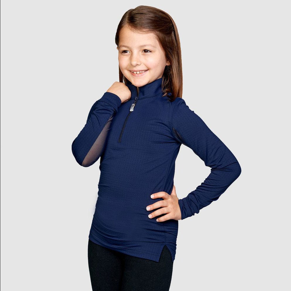EIS Youth Shirt Navy EIS- Sun Shirts Youth Medium 6-8 equestrian team apparel online tack store mobile tack store custom farm apparel custom show stable clothing equestrian lifestyle horse show clothing riding clothes ETA Kids Equestrian Fashion | EIS Sun Shirts horses equestrian tack store
