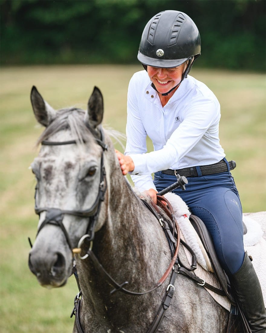 Equestly Women's pants Equestly- Lux GripTEQ Riding Pants Navy equestrian team apparel online tack store mobile tack store custom farm apparel custom show stable clothing equestrian lifestyle horse show clothing riding clothes horses equestrian tack store