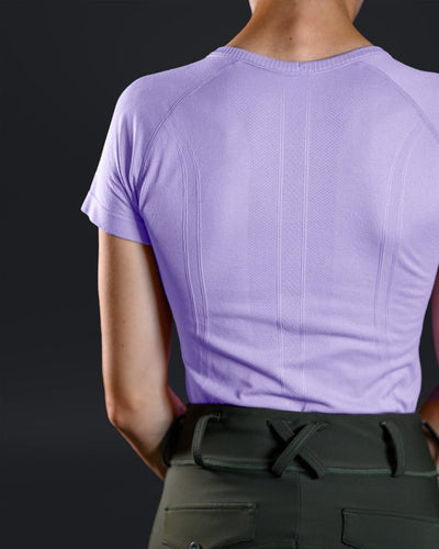Equestly Women's Shirt Equestly- Lux Seamless Top SS Lavender equestrian team apparel online tack store mobile tack store custom farm apparel custom show stable clothing equestrian lifestyle horse show clothing riding clothes horses equestrian tack store