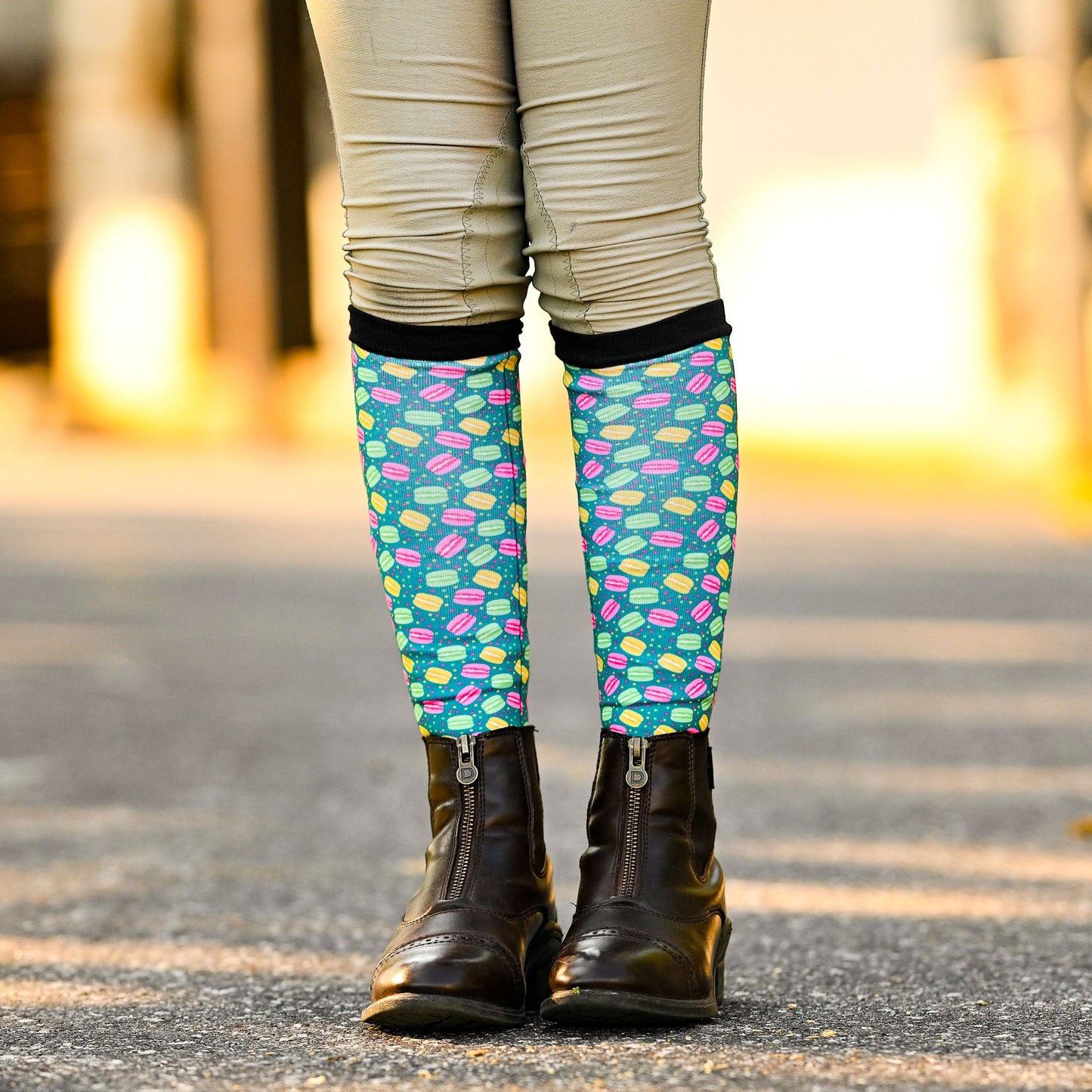 dreamers & schemers Boot Sock Dreamers & Schemers- Luxe Layers (Youth) equestrian team apparel online tack store mobile tack store custom farm apparel custom show stable clothing equestrian lifestyle horse show clothing riding clothes Unicorns & Fluffy Clouds Horse Riding  Boot Socks horses equestrian tack store