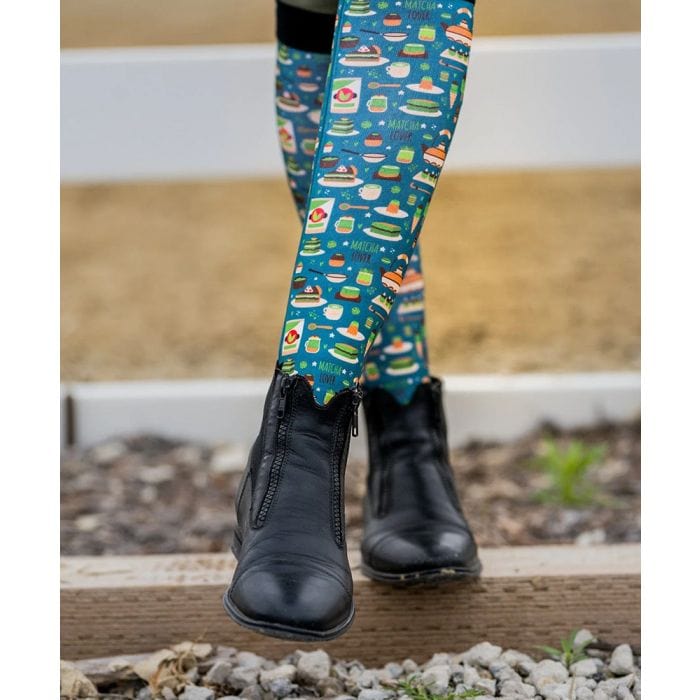 dreamers & schemers Boot Sock Dreamers & Schemers-  Matcha equestrian team apparel online tack store mobile tack store custom farm apparel custom show stable clothing equestrian lifestyle horse show clothing riding clothes Unicorns & Fluffy Clouds Horse Riding  Boot Socks horses equestrian tack store