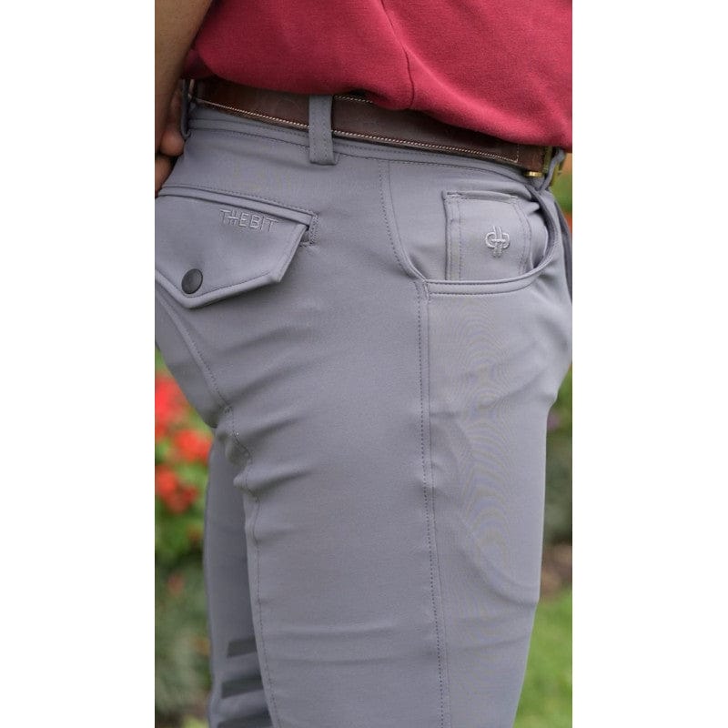 the bit equestrian brand Men's Breeches 28 / Grey The Bit Equestrian Brand- Breeches (Men's) equestrian team apparel online tack store mobile tack store custom farm apparel custom show stable clothing equestrian lifestyle horse show clothing riding clothes The Bit Equestrian Brand- Breeches (Men's) horses equestrian tack store