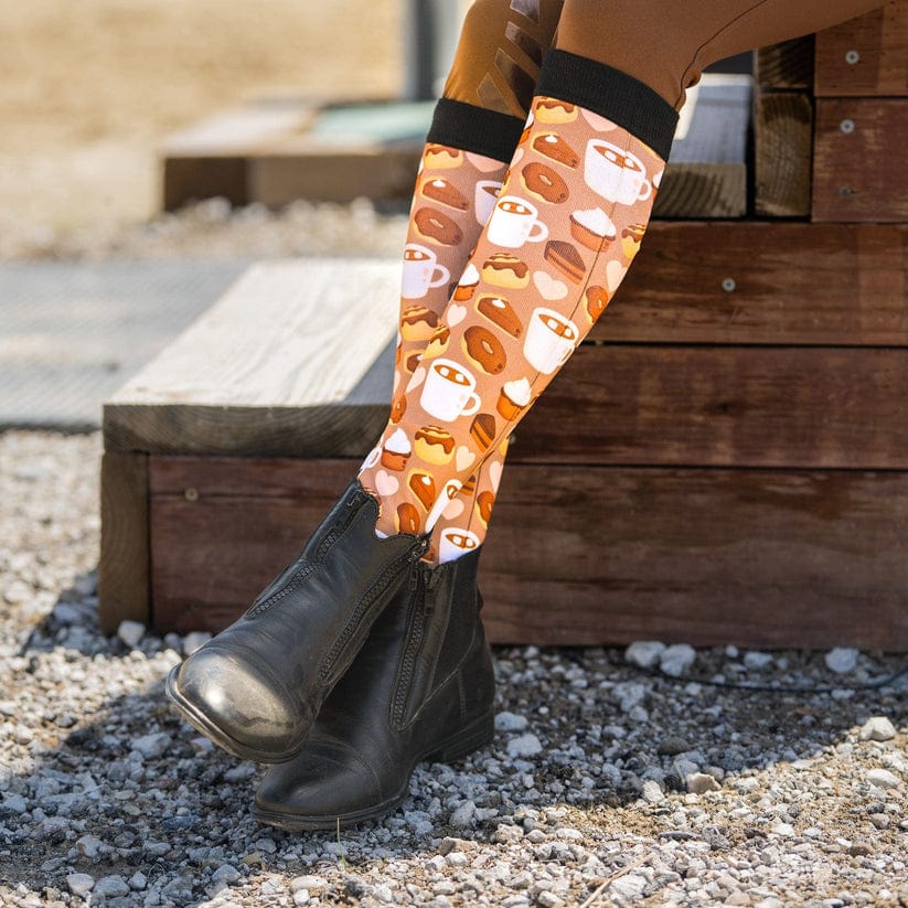 Dreamers & Schemers Socks Dreamers & Schemers- Milk Chocolate equestrian team apparel online tack store mobile tack store custom farm apparel custom show stable clothing equestrian lifestyle horse show clothing riding clothes horses equestrian tack store