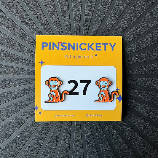 Pinsnickety Accessory Pinsnickety- Monkey equestrian team apparel online tack store mobile tack store custom farm apparel custom show stable clothing equestrian lifestyle horse show clothing riding clothes Pinsnickety- Monkey horses equestrian tack store
