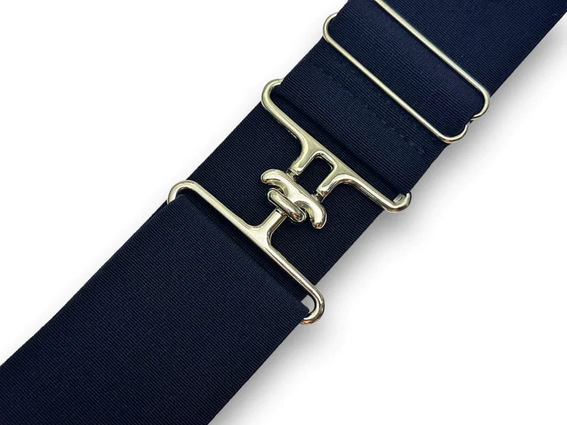 Bucking Belts Belts Navy with Silver Buckle Bucking Equestrian-Surcingle Buckle Belt-Solid Colors equestrian team apparel online tack store mobile tack store custom farm apparel custom show stable clothing equestrian lifestyle horse show clothing riding clothes horses equestrian tack store