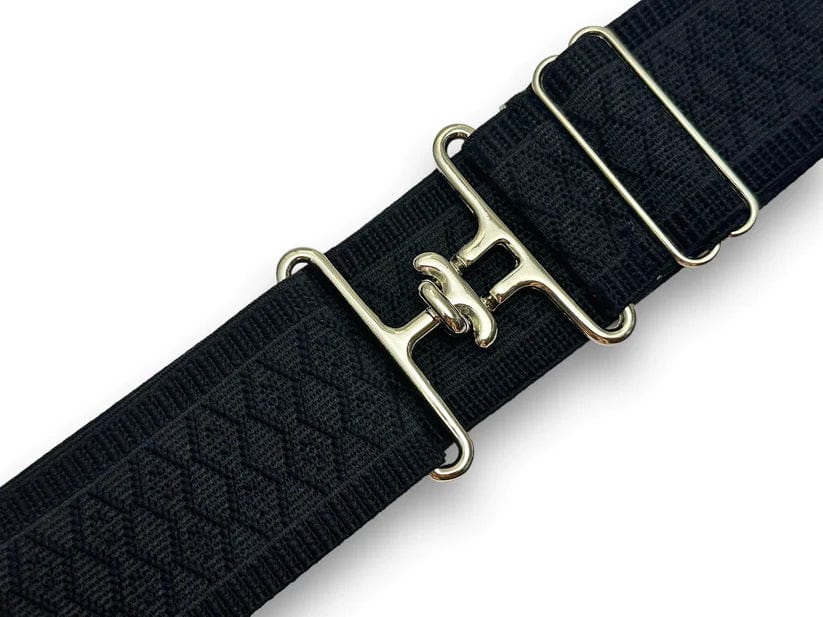 Bucking Belts Belts Navy Bucking Equestrian-Surcingle Buckle Belts (Textured Pattern with Silver Buckle) equestrian team apparel online tack store mobile tack store custom farm apparel custom show stable clothing equestrian lifestyle horse show clothing riding clothes horses equestrian tack store
