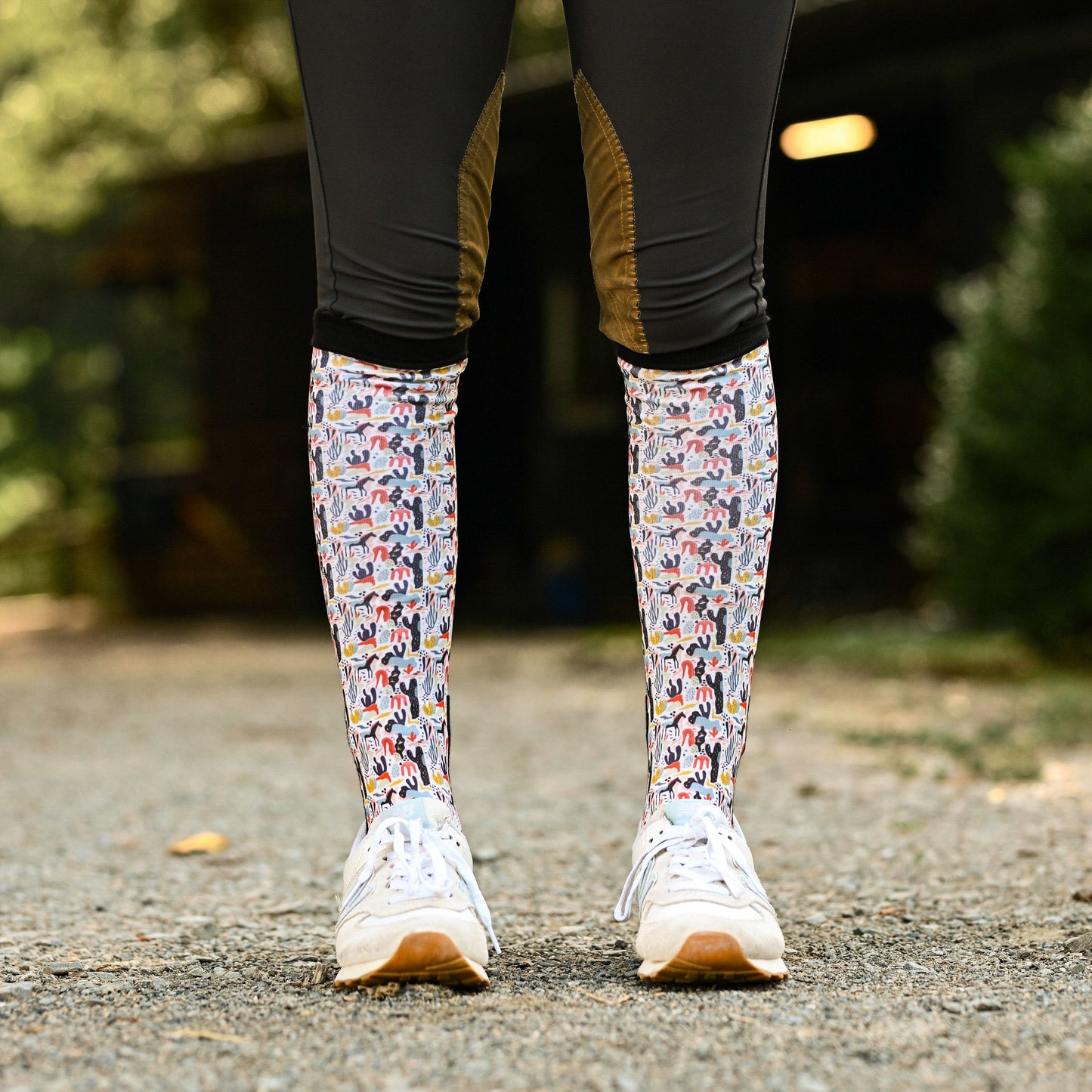 dreamers & schemers Boot Sock Dreamers & Schemers- New Mexico equestrian team apparel online tack store mobile tack store custom farm apparel custom show stable clothing equestrian lifestyle horse show clothing riding clothes Unicorns & Fluffy Clouds Horse Riding  Boot Socks horses equestrian tack store