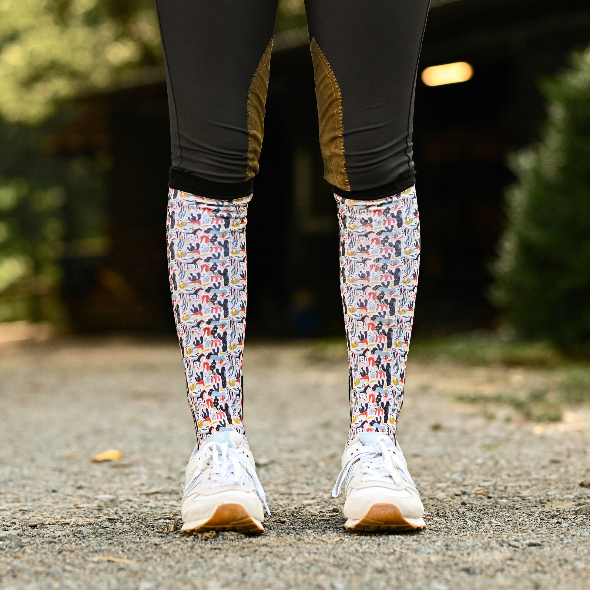 dreamers & schemers Boot Sock Dreamers & Schemers- New Mexico equestrian team apparel online tack store mobile tack store custom farm apparel custom show stable clothing equestrian lifestyle horse show clothing riding clothes Unicorns & Fluffy Clouds Horse Riding  Boot Socks horses equestrian tack store