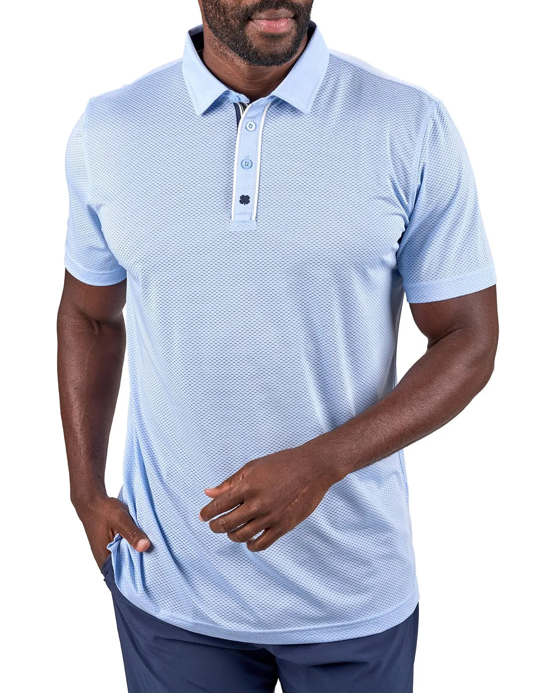 Black Clover Polo Shirt Black Clover- Ollie Polo equestrian team apparel online tack store mobile tack store custom farm apparel custom show stable clothing equestrian lifestyle horse show clothing riding clothes Black Clover- Ollie Polo horses equestrian tack store