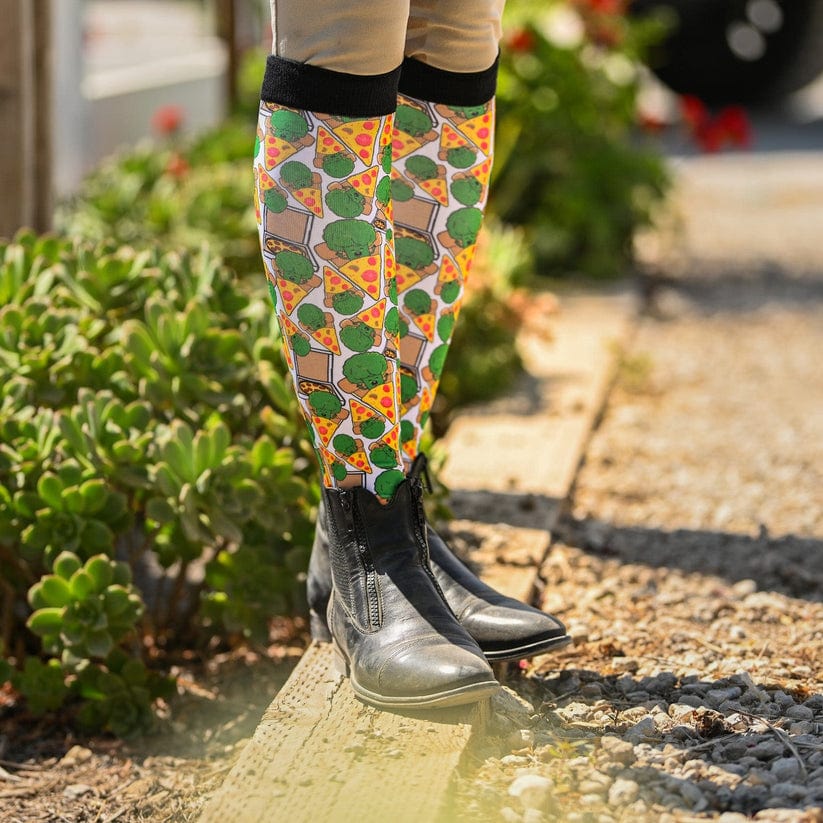 Dreamers & Schemers Socks Dreamers & Schemers- Pizzzzzzza equestrian team apparel online tack store mobile tack store custom farm apparel custom show stable clothing equestrian lifestyle horse show clothing riding clothes horses equestrian tack store