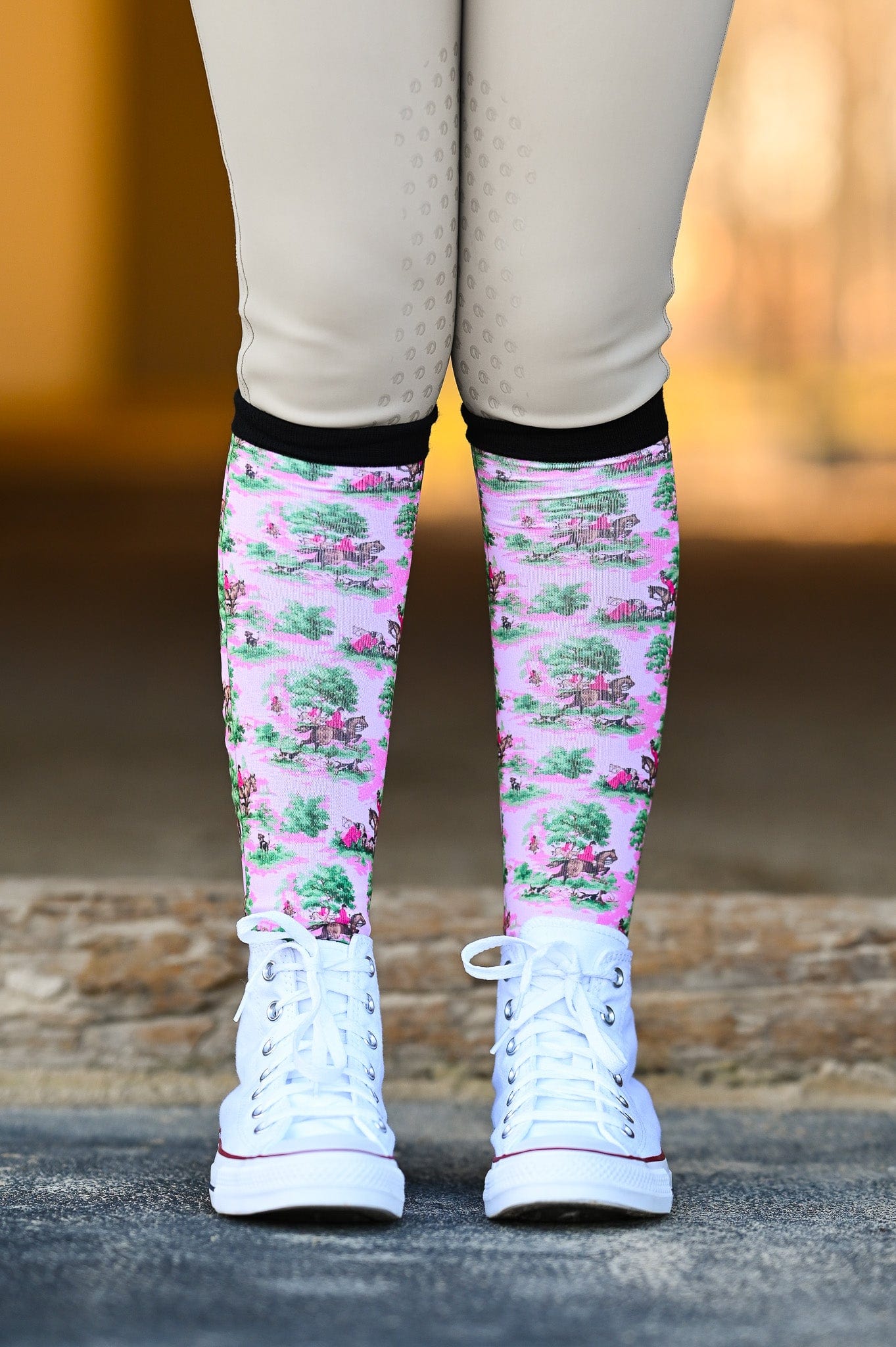 Dreamers & Schemers Socks Dreamers & Schemers- Pony Mac Pink Tally Ho equestrian team apparel online tack store mobile tack store custom farm apparel custom show stable clothing equestrian lifestyle horse show clothing riding clothes horses equestrian tack store