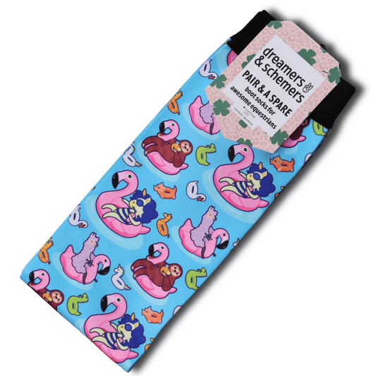 dreamers & schemers Boot Socks Dreamers & Schemers- Pool & Chill equestrian team apparel online tack store mobile tack store custom farm apparel custom show stable clothing equestrian lifestyle horse show clothing riding clothes Dreamers & Schemers- Pool & Chill horses equestrian tack store