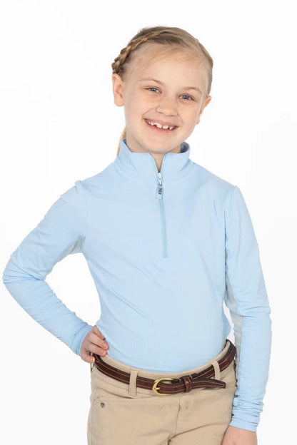 Equestrian Team Apparel Custom Team Shirts Over the Moon Farm Powder Blue Sun Shirt equestrian team apparel online tack store mobile tack store custom farm apparel custom show stable clothing equestrian lifestyle horse show clothing riding clothes horses equestrian tack store