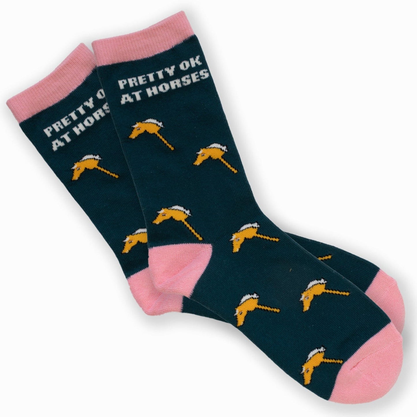 dreamers & schemers Boot Sock Dreamers & Schemers-  Crew Socks equestrian team apparel online tack store mobile tack store custom farm apparel custom show stable clothing equestrian lifestyle horse show clothing riding clothes Unicorns & Fluffy Clouds Horse Riding  Boot Socks horses equestrian tack store