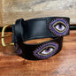 Zinj Designs Purple Eye / XXS Belt- 1.75" Beaded Assorted Designs pg.4 equestrian team apparel online tack store mobile tack store custom farm apparel custom show stable clothing equestrian lifestyle horse show clothing riding clothes horses equestrian tack store