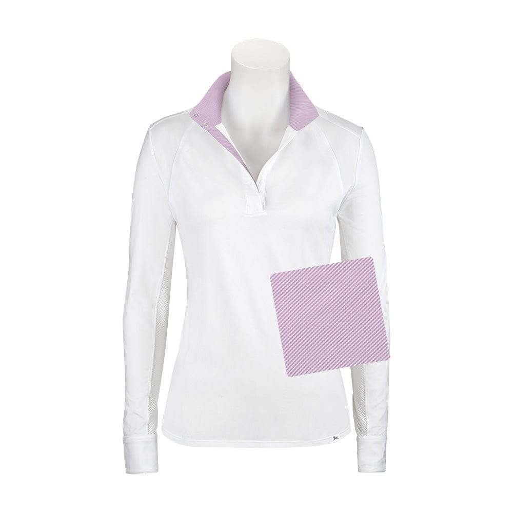 RJ Classics women's show shirt Purple Stripe RJ Classics- Maddie Show Shirt (XXL) equestrian team apparel online tack store mobile tack store custom farm apparel custom show stable clothing equestrian lifestyle horse show clothing riding clothes RJ Classics- Maddie Show Shirt (XXL) horses equestrian tack store