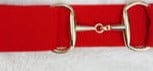 Novella Equestrian Belts Red Novella Equestrian- Snaffle Bit Stretch Belt (2") equestrian team apparel online tack store mobile tack store custom farm apparel custom show stable clothing equestrian lifestyle horse show clothing riding clothes horses equestrian tack store