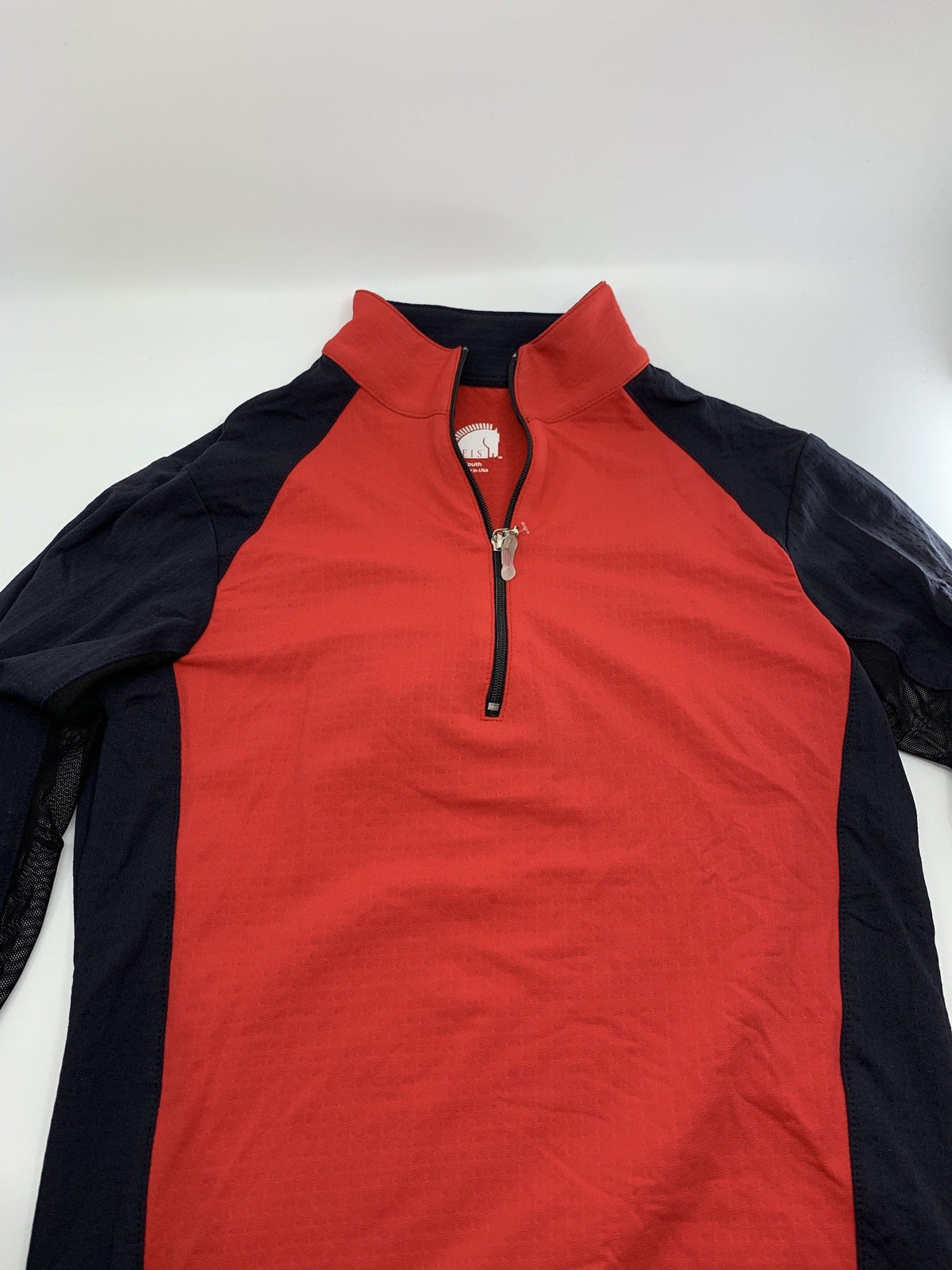EIS Youth Shirt Red/Black EIS- Sun Shirts Youth Large 8-10 equestrian team apparel online tack store mobile tack store custom farm apparel custom show stable clothing equestrian lifestyle horse show clothing riding clothes ETA Kids Equestrian Fashion | EIS Sun Shirts horses equestrian tack store