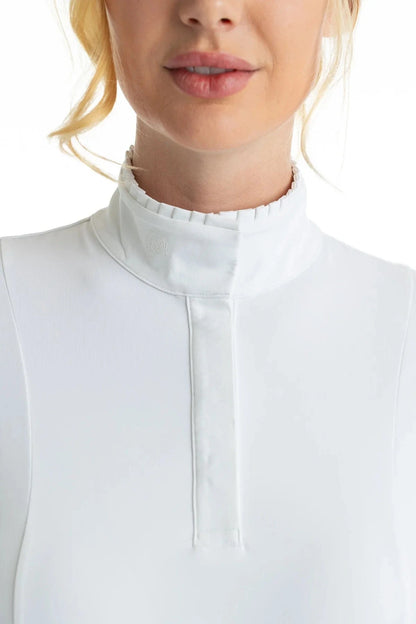 Hannah Childs Show Shirt XS Hannah Childs- Shelby Ruffle Show Shirt (Long Sleeve) equestrian team apparel online tack store mobile tack store custom farm apparel custom show stable clothing equestrian lifestyle horse show clothing riding clothes Hannah Childs- Shelby Ruffle Show Shirt (Long Sleeve) horses equestrian tack store