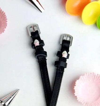 ManeJane Spur Straps Spur Straps- Cupcakes (Pink) equestrian team apparel online tack store mobile tack store custom farm apparel custom show stable clothing equestrian lifestyle horse show clothing riding clothes ManeJane Cupcakes Spur Straps horses equestrian tack store