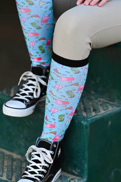 dreamers & schemers Boot Sock Dreamers & Schemers- Side Of Lime equestrian team apparel online tack store mobile tack store custom farm apparel custom show stable clothing equestrian lifestyle horse show clothing riding clothes horses equestrian tack store