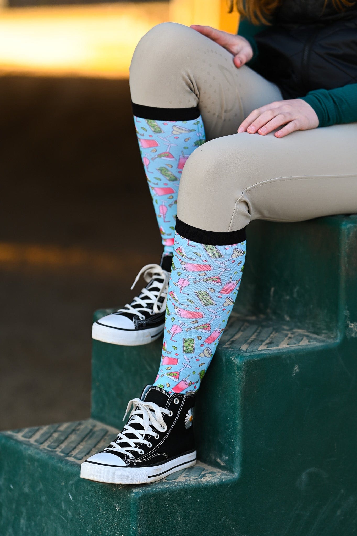 dreamers & schemers Boot Sock Dreamers & Schemers- Side Of Lime equestrian team apparel online tack store mobile tack store custom farm apparel custom show stable clothing equestrian lifestyle horse show clothing riding clothes horses equestrian tack store
