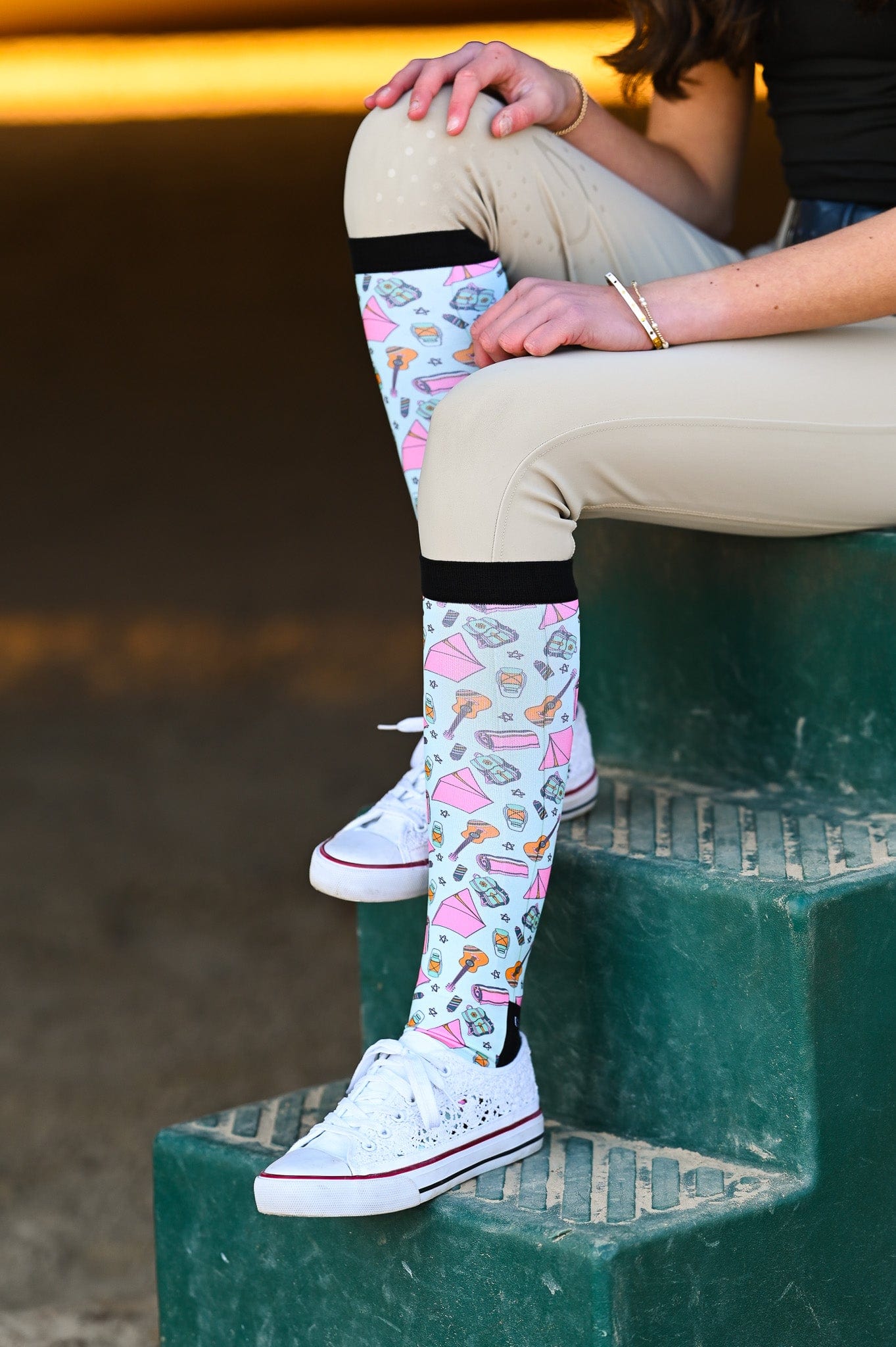 Dreamers & Schemers Socks Dreamers & Schemers- Sleepover equestrian team apparel online tack store mobile tack store custom farm apparel custom show stable clothing equestrian lifestyle horse show clothing riding clothes horses equestrian tack store