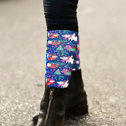 dreamers & schemers Boot Sock Dreamers & Schemers- Snow Much Fun equestrian team apparel online tack store mobile tack store custom farm apparel custom show stable clothing equestrian lifestyle horse show clothing riding clothes Unicorns & Fluffy Clouds Horse Riding  Boot Socks horses equestrian tack store